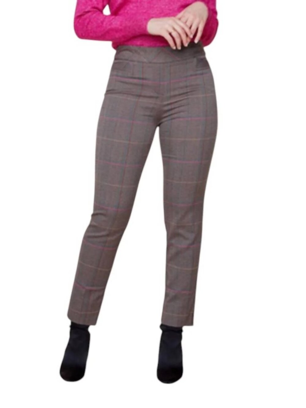 Renuar Plaid Pants with Windowpane